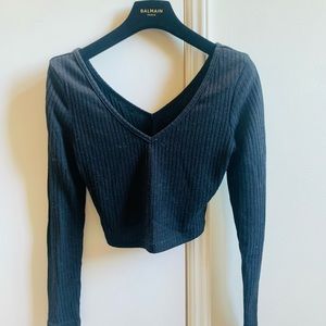 [Labor Day Sale] V-neck Long Sleeve T